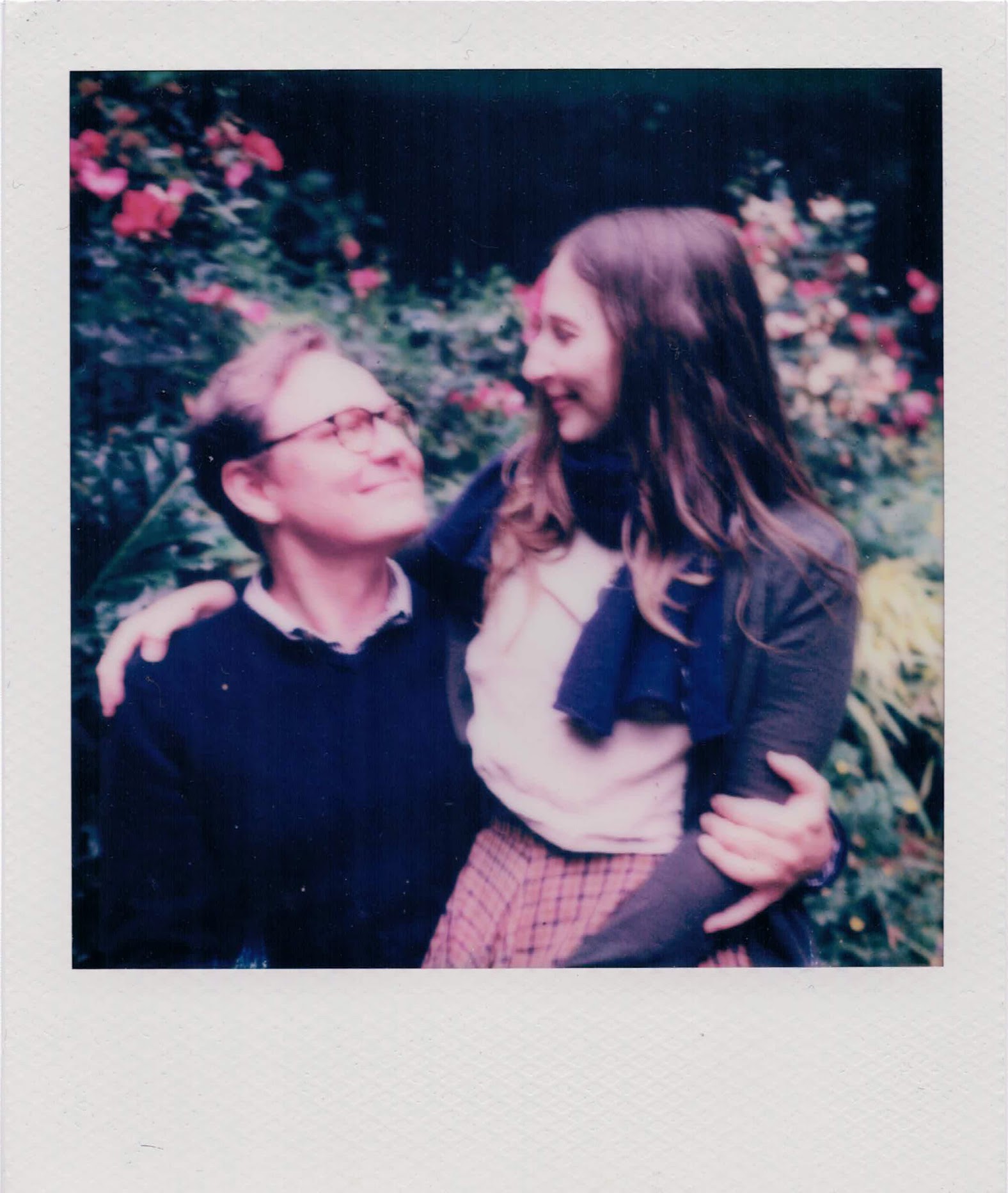 Erin and Michael on a poloroid
